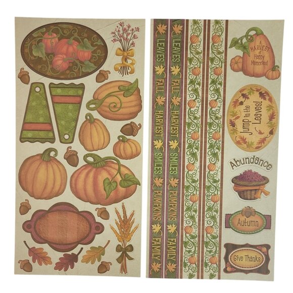 Close to My Heart Reflections Stickease X7073C Abundance Harvest Pumpkins Fall - Picture 4 of 6